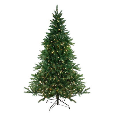 Lighted Artificial Fir Christmas Tree