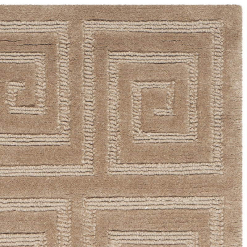 Tapis tibétain en laine noué à la main, Rectangle 5 pi x 7 pi 6 po