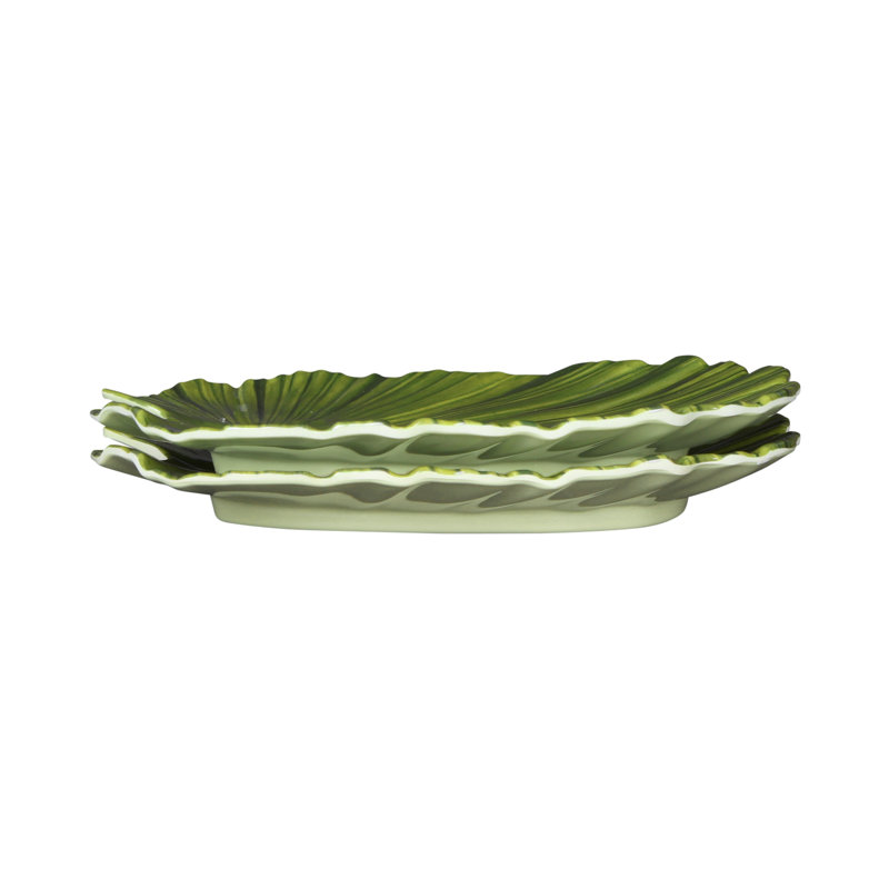 Small Palm Leaf 8" Melamine Appetizer Plate