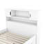 Lit simple avec rangement et bruit - Méthode de fabrication - Blanc, bibliothèque plateforme 4 tiroirs, blanc moderne