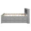 Full Size Platform Bed With Storage Headboard, Usb, Twin Size Trundle And 3 Drawers-1960071976