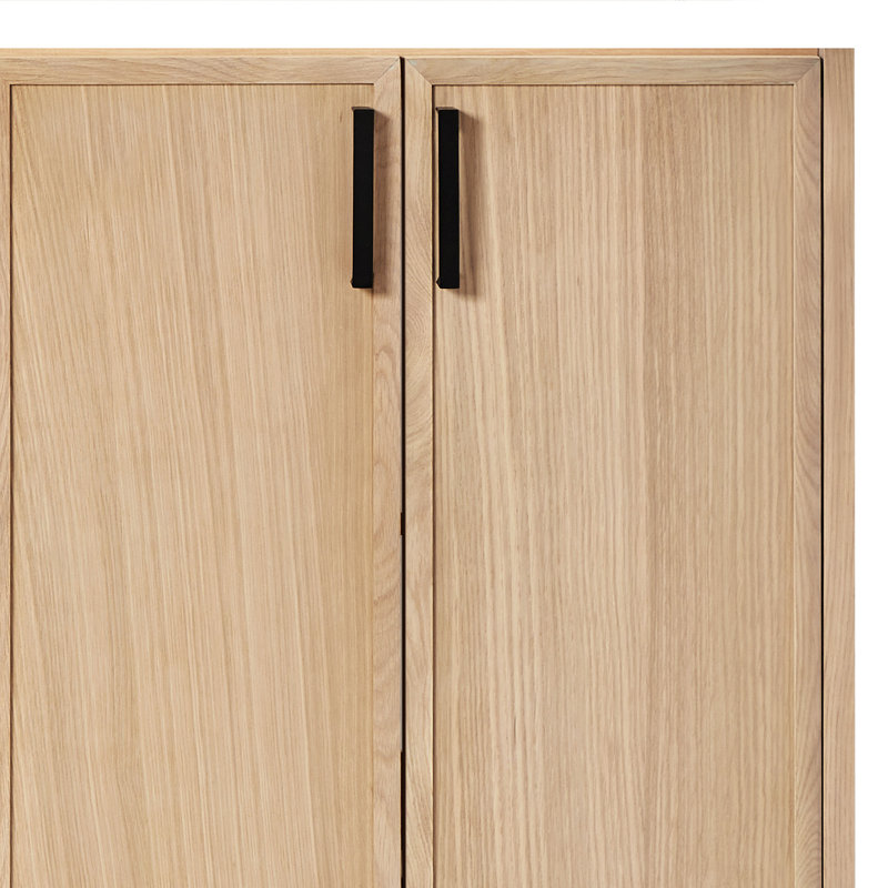 ARIEL Kelly 73 Double Sink Bathroom Vanity with Pure Quartz Top, Oak, Rectangular, Pure White Quartz