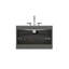 Meuble-lavabo mural de 30 po, gris cosmique, lavabo en céramique, espace de rangement élargi, montage sur évier moderne silencieux, céramique, rangement accru, fonctionnalité-791527846-791527847