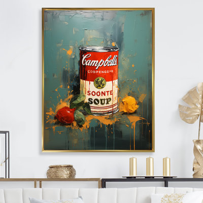 Popart Soup Sensation II - Abstract Wall Art Living Room_105856