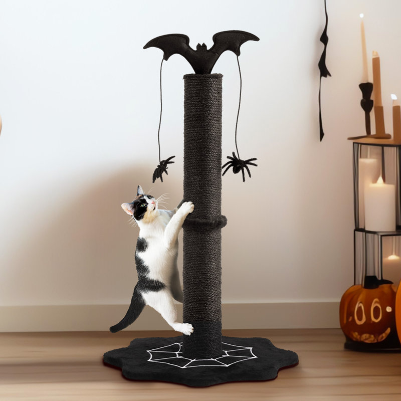 25" Halloween-Themed Cat Scratching Post