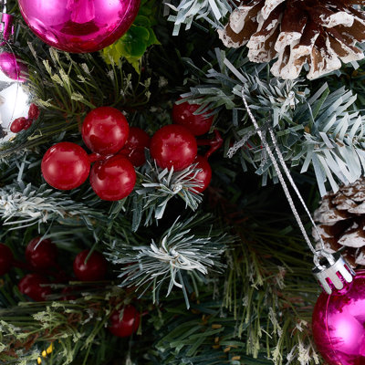 1.9' H Lighted Artificial Pine Christmas Tree