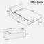 Lit escamotable pliant avec lit d'invité convertible et matelas, structure en métal massif-1086516806