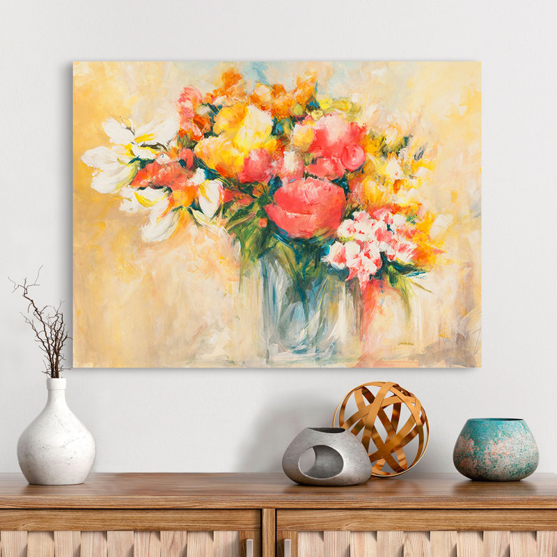 Summer Bouquet by Laura Banfi - Wrapped Canvas Art Prints, 70cm H x 100cm W x 4cm D