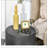 Lightweight Accent Table with Terrazzo Finish , Cream White-643011330