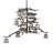 Bispham 12 - Light Dimmable Geometric Chandelier