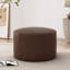 Repose-pieds rond en similicuir avec assise souple-1022246515