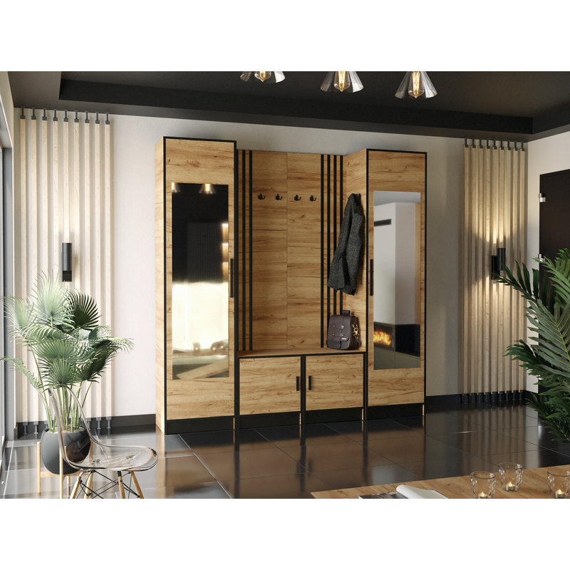 Barara 2 Door Wardrobe, Natural