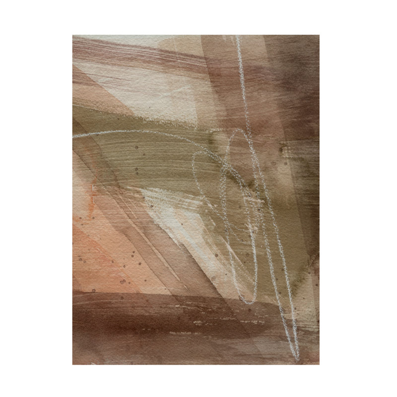 "Peach On Earth II" sur toile, H 47 po x l 35 po