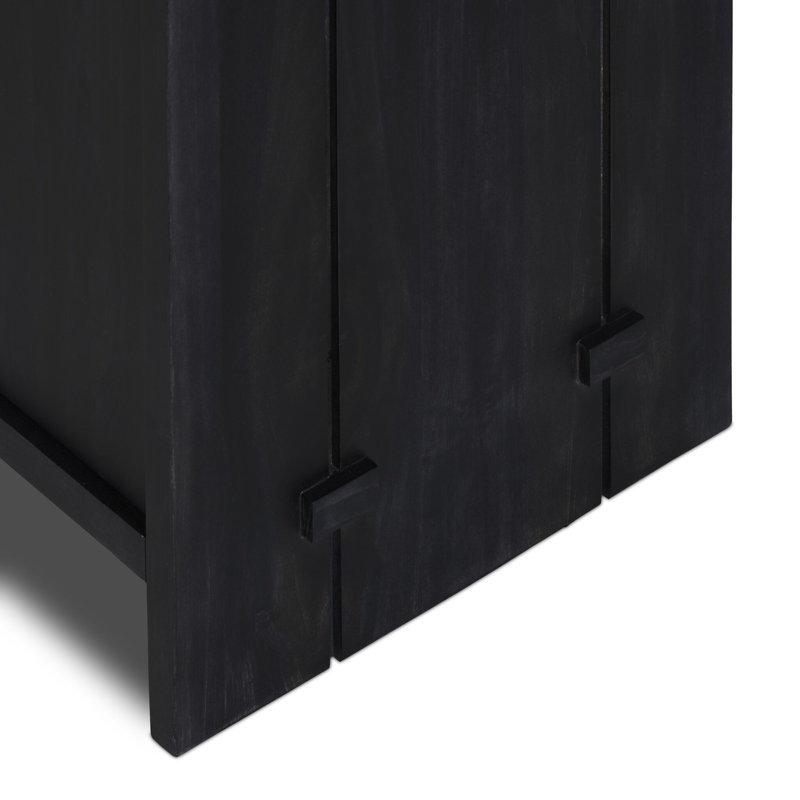 Etro 78'' W Sideboard, Black Wash Poplar