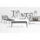 Hot Mesh 30'' Metal Outdoor Bar Table