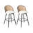 Set of 2 Bar Chairs NATHAN Swivel-114623496-114623498