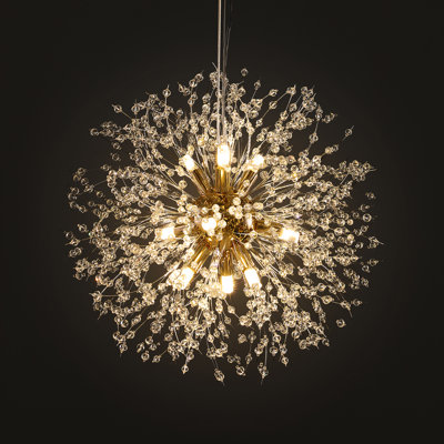 Lustre sphérique spoutnik à 8 lumières Wallin