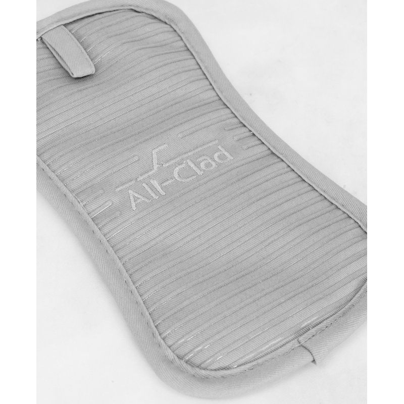 Gray Jacquard Kitchen Gift Set with Mitt and Towels