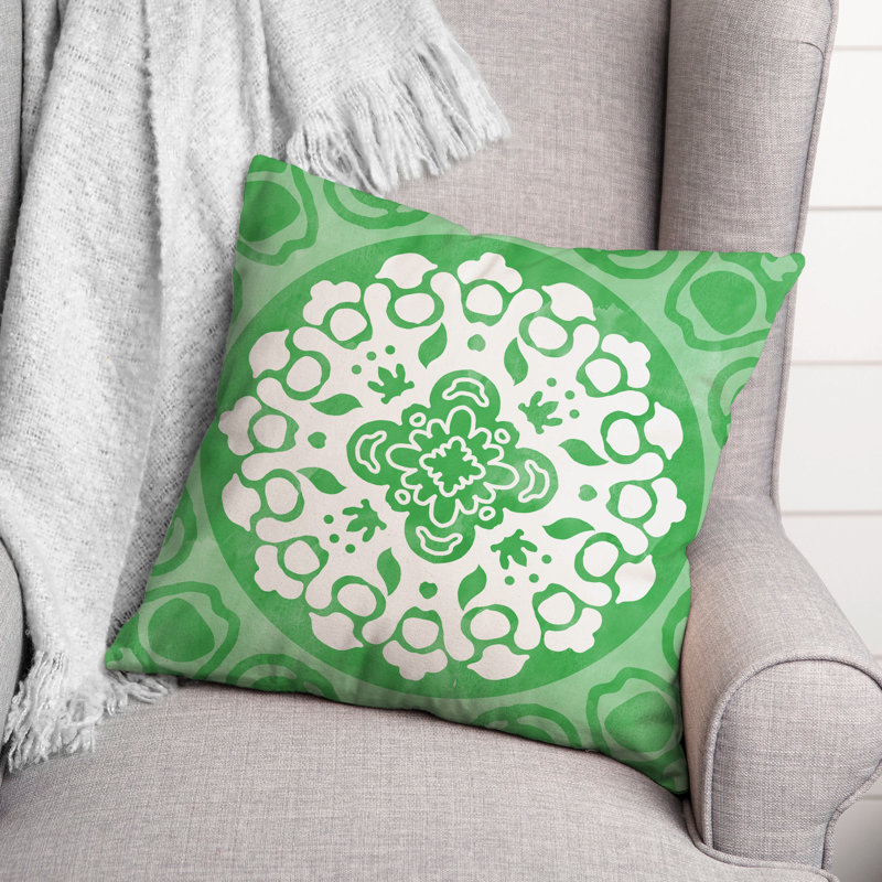 Housse et insert de coussin extérieur d'extérieur, Vert