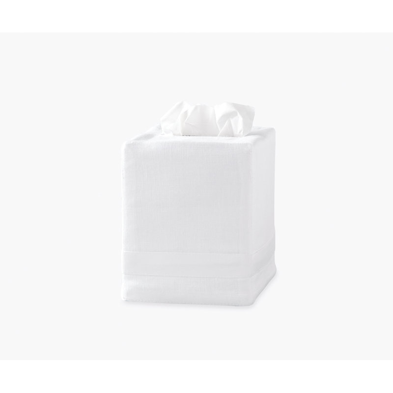 Lowell Tissue Box Cover, White