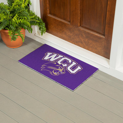 Tapis en PVC pleine couleur, 16 po x 28 po, Université Western Carolina