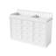 Commode à langer blanche à 12 tiroirs 59,9 po l 12,5 po
