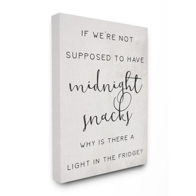 «Midnight Snack Joke», phrase «Kitchen» par Elise Catterall - imprimé