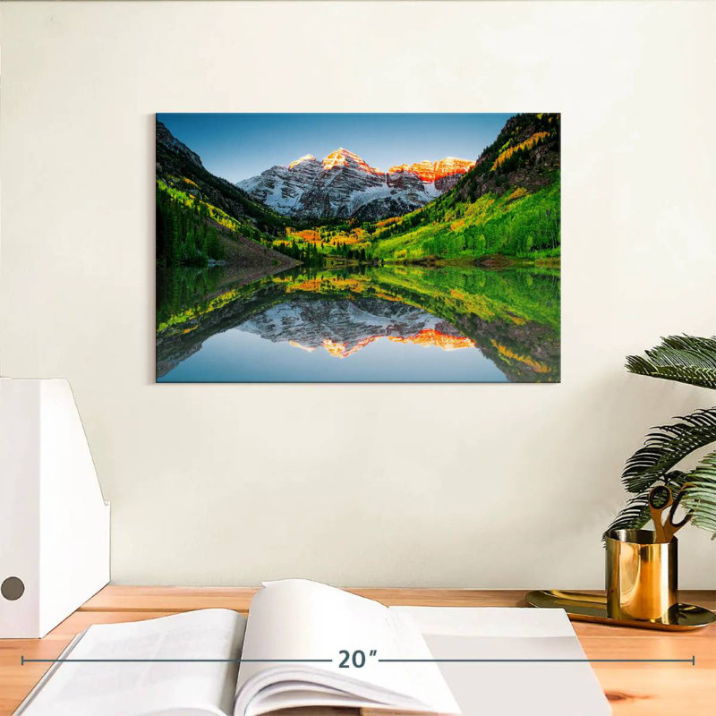 Alvord Maroon Bells Mountain Sunrise, H 8 po x l 12 po