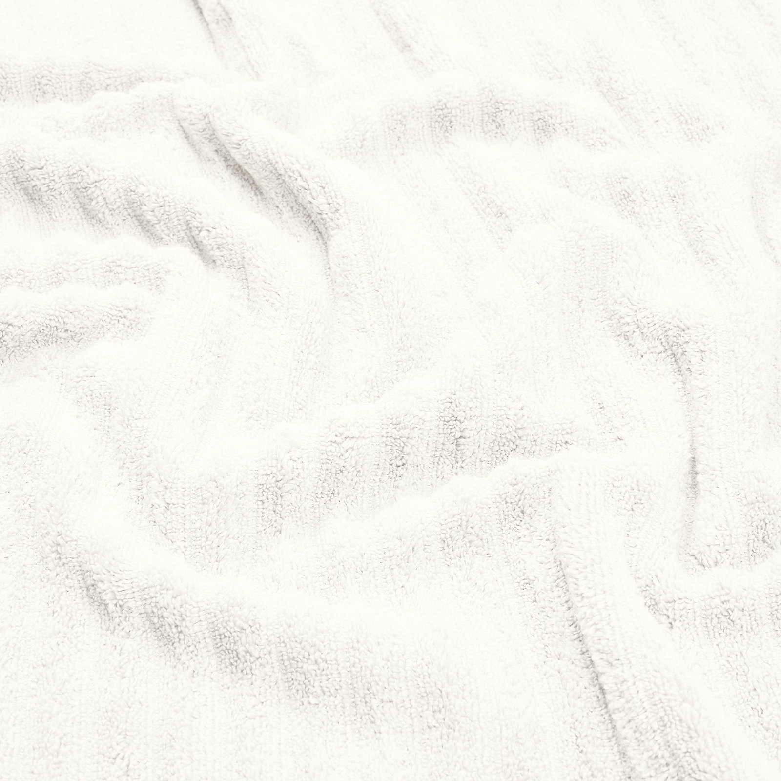 Zero-Twist Cotton Ribbed Hand Towels, Ivory, Bath Sheet - 2 Pack
