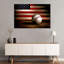 Drapeau américain de baseball sur toile-1781767686