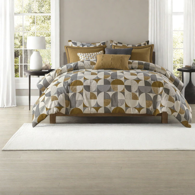 Pièces ensembles de literie en polyester grand lit, jacquard maison moderne de luxe