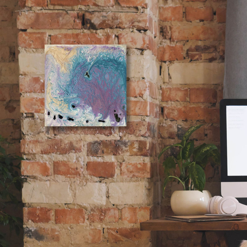 «Chinook 1» par Alicia Ludwig, art mural sur toile, H 12 po x l 12 po x P 0,75 po