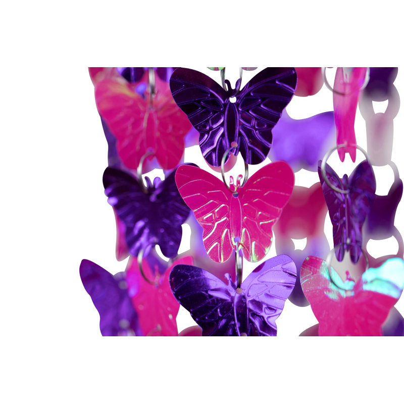 23 cm H Novelty Pendant Shade ( Clip On ) in Pink and Purple