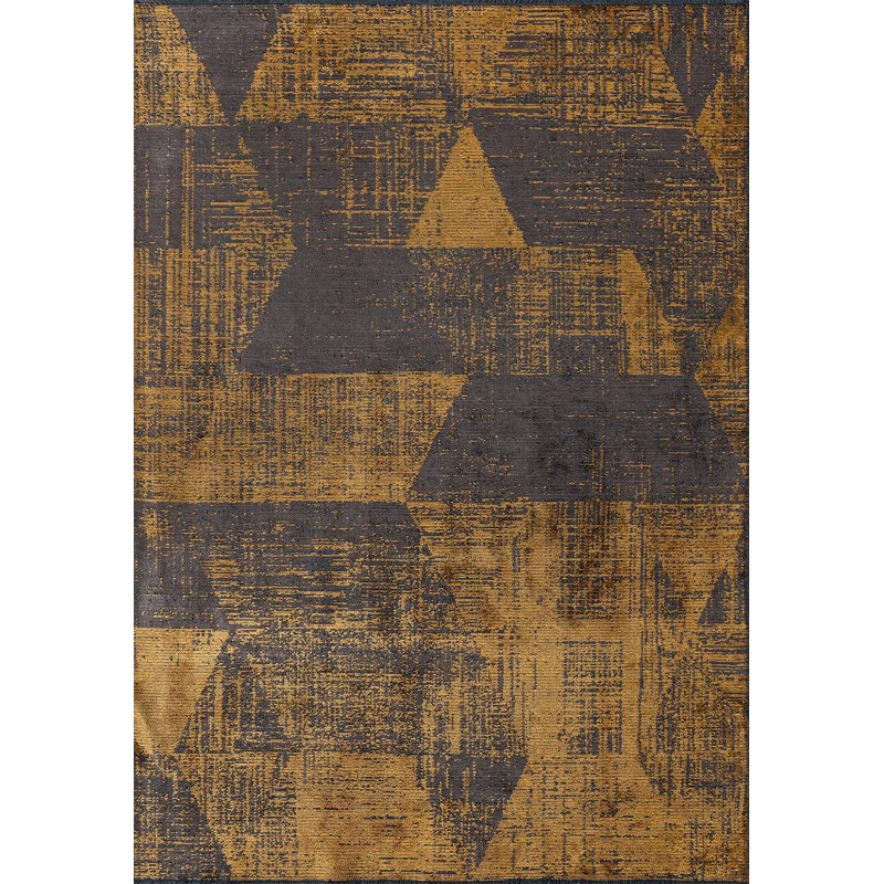 Amorim Rectangle Geometric Cotton and Viscose Indoor / Outdoor Area Rug, Rectangle 7'10.5" x 9'10.1"