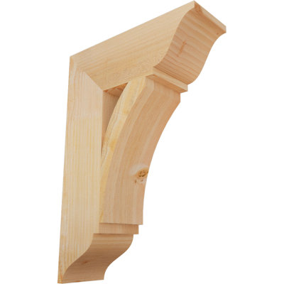 6"W x 18"D x 26"H Thorton Traditional Rough Sawn Bracket, Douglas Fir