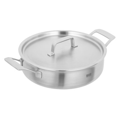 Kuhn Rikon Culinary Fiveply Stainless Steel Induction Safe Shallow Casserole Pot
