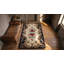 Antique 19th Century American Folk Art Floral Pattern Hooked Rug