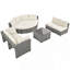 Ensemble de meubles de patio Mobilier d'extérieur Méridienne en rotin Ensemble de sièges de patio avec coussins et table de centre-1539146391
