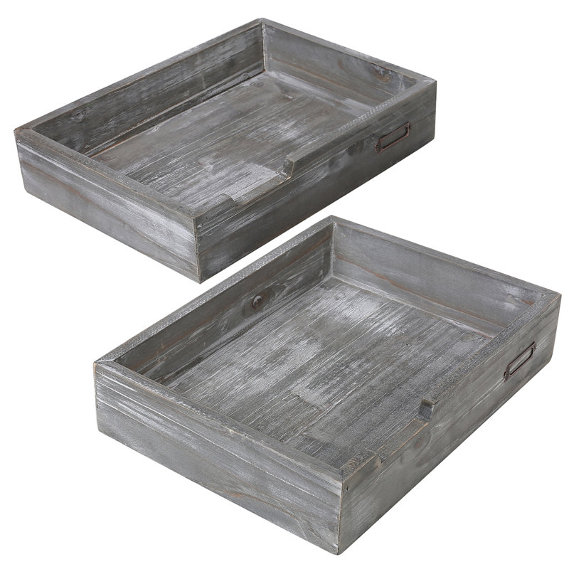 Kennett 2-Piece Stacking Desk Organizer Tray