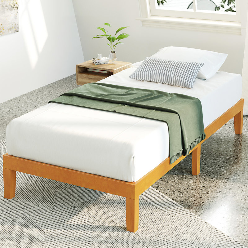 Lit plateforme 12 po, Naturel, Simple