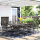 Amechi 86.4'' Rectangular 8 - Person Outdoor Dining Set with Cushions