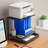 2-Tier Desktop Printer Stand With Fabric Drawer, Prtiner Table With Storage Shelf, Desk Organizer