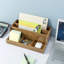 Organisateur de fournitures de bureau en acacia