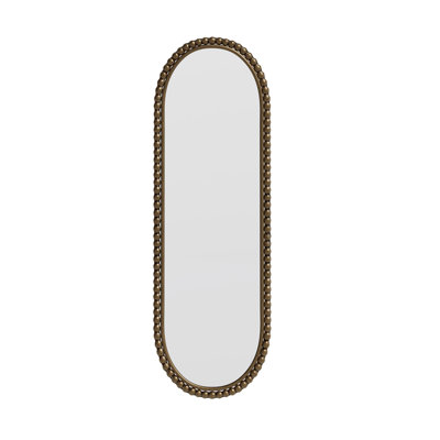 Iron Art Oval Retro Mirror, Antique Effect,Wall Hanging,Suitable For Living Room,Bedroom, Entrance