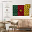 Tissage de paille avec le drapeau camerounais-1423659493