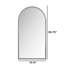 Miroir pleine longueur en fer avec pieds de soutien stables en argent