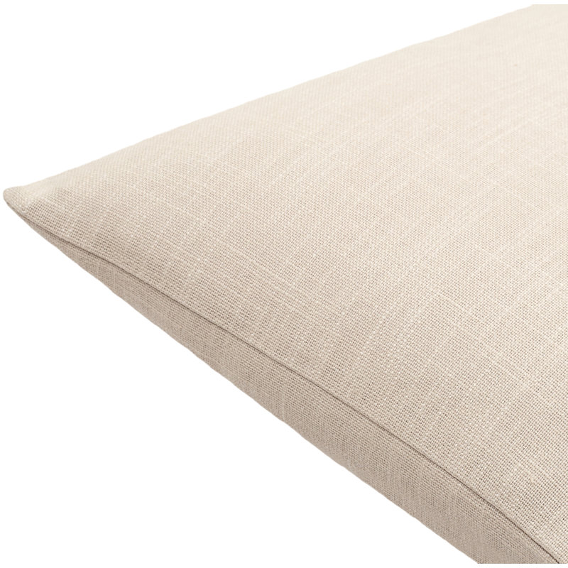 Coussin 100% coton Natalia, Bas, Brun clair