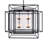 Kitzi 32 - Light Steel Dimmable Lantern Square / Rectangle Chandelier