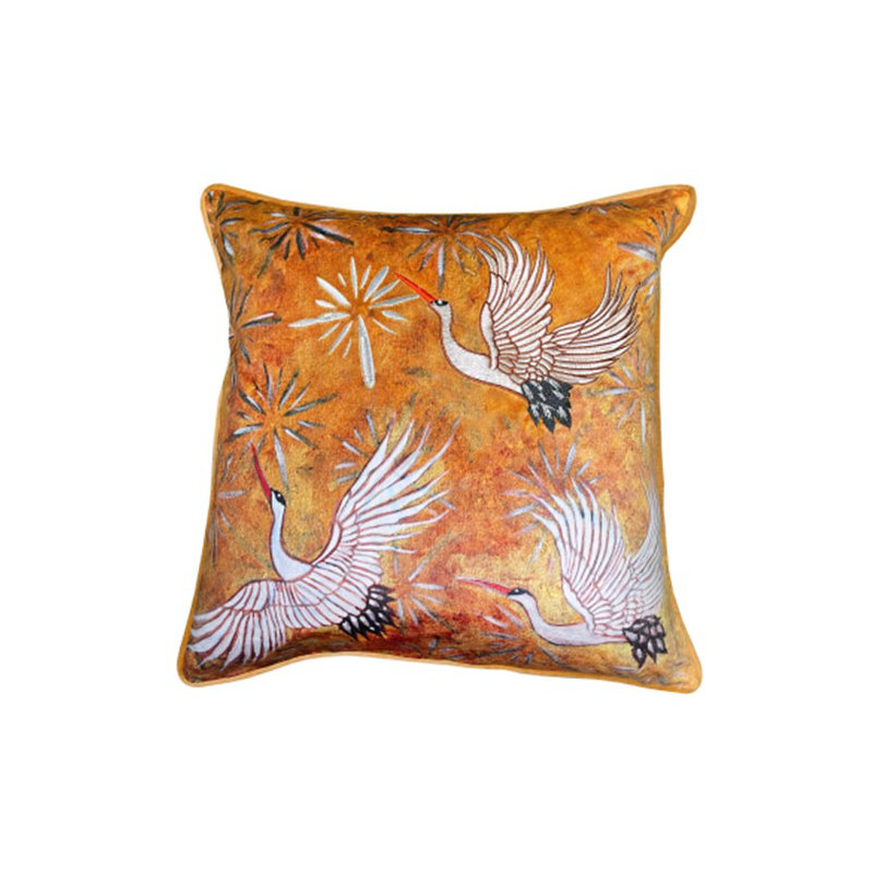 Sagatov Abstract MUSTARD/YELLOW Sqaure Throw Cushion