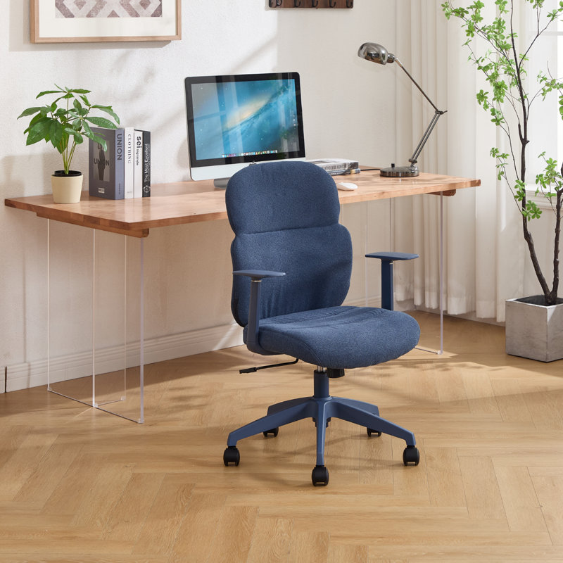 Foam Padding Office Chair, Blue